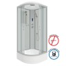 Душевая кабина Niagara Classic NG-3301-14P (90х90х215) средний поддон(26см),стекло матовое,4 места