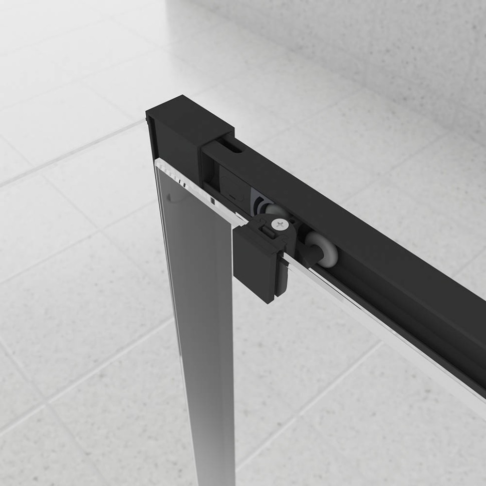 Душевой угол Veconi Evo 100SP B 1200х1100x1950, черный матовый, тонированное стекло