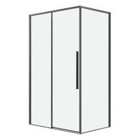 Душевое ограждение Grossman Galaxy 100.K33.01.120.42.00-200.K33.01.70.42.00 (120х70х195) раздвижная,графит сатин,стекло прозрачное,2 места