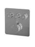 Душевая система скрытого монтажа для ванны и душа MILLEAU Tissage TERMO 3SBIT/801-CR на 3 потока (комплект с монтажным блоком), хром