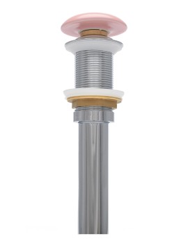 AQM7002-0MP Донный клапан без перелива, керамическая накладка, цвет розовый матовый