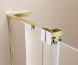 Душевая перегородка Волк-Ин (Walk-In) VSW-4WSL120CLG-L, левая, 1200*2000, брашир. золото, стекло прозрачное