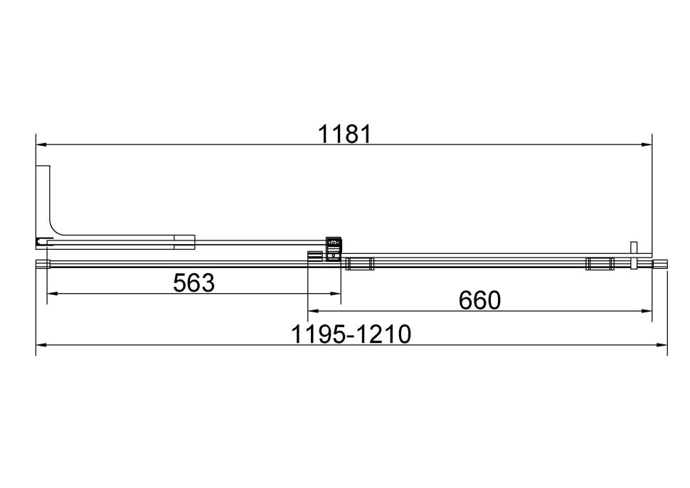 Душевая перегородка Волк-Ин (Walk-In) VSW-4WSL120CLG-L, левая, 1200*2000, брашир. золото, стекло прозрачное
