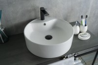 Раковина Gid N9008b 51104 накладная белая 46x46x16