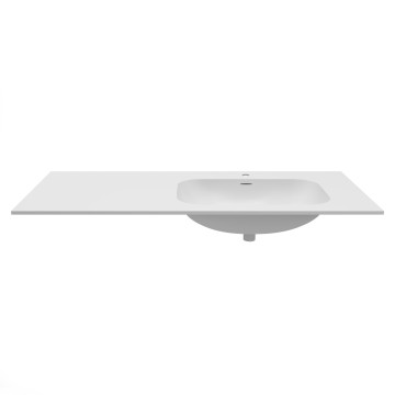 Раковина Элис (Elise) VCB-4EL120MW-R, Corian правая, цвет белый матовый