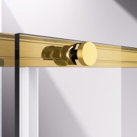Душевой уголок Slim-N VSS-4SN8010CLG, 1000*800, брашированное золото, стекло прозрачное
