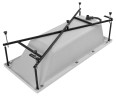 Акриловая ванна с каркасом Uperwood Infinity 175x75 см, белая
