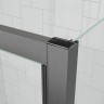 Душевой угол Veconi Ottimo P20SP GR, 1100х700х1900 графит брашинг, стекло тонированное матовое