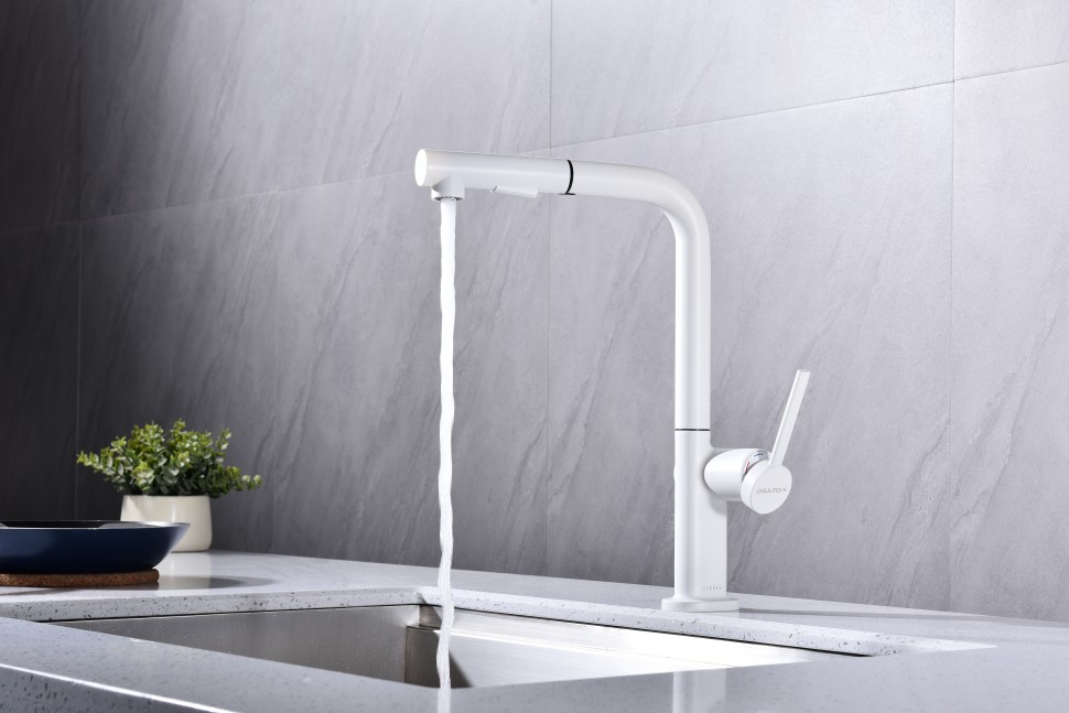 Смеситель для кухни Neo, белый матовый, Ne214419-431(WH), Starke-Paulmark