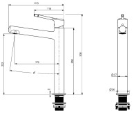 Смеситель для раковины Феерие (Feerie) VBF-5FE2CH, хром
