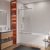 Душевая шторка на ванну CEZARES SLIDER-VF-11-80/150-C-Cr