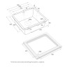 Мойка UNTER, IT-GRANIT, PM204543-BL, черный, 455х435, подст. мон. Paulmark