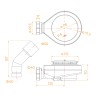 Сифон для поддонов RGW S-18G (44241800-06)