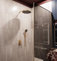 Душевой комплект Domus VSFW-5DM0BG встраиваемый, 2 режима, брашированное золото