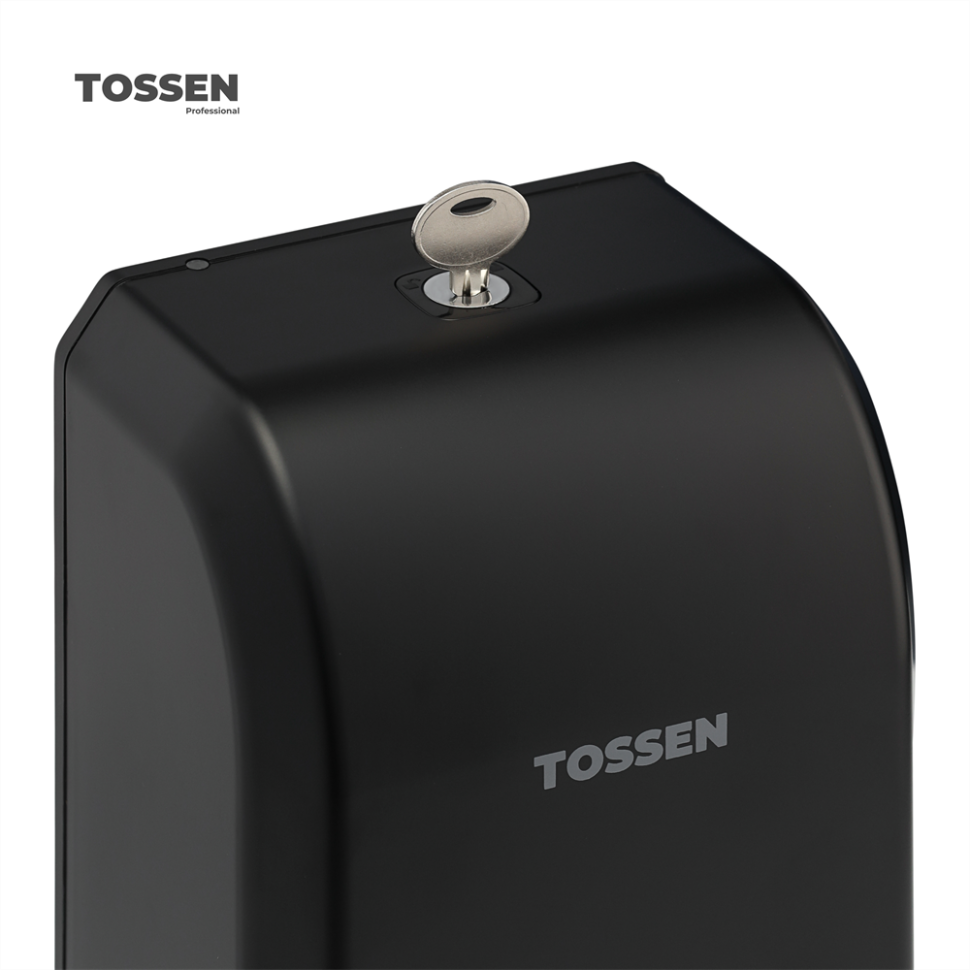 TOSSEN AL-7206 PB - сенсорный диспенсер для мыла/дезинфицирующих средств (коллекция «Матовый чёрный»)