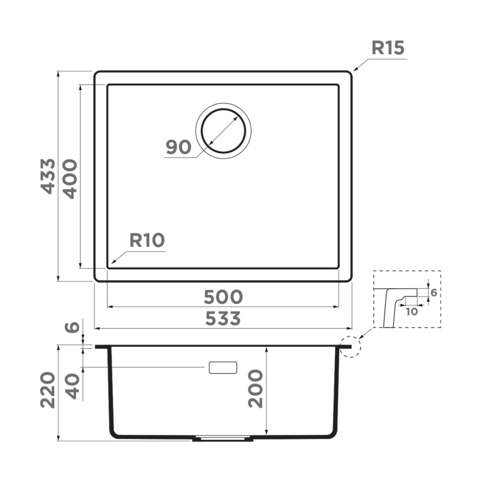 Кухонная мойка Omoikiri Yamakawa 55-Integra-WG Artceramic/wind green