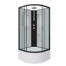Душевая кабина Niagara Classic NG-6707-14BKT (80х80х210) высокий поддон(40см),черный,стекло прозрачное,4 места