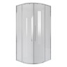 Душевое ограждение Niagara Nova NG-6627-34 (100х100х195) четверть круга,хром,двери раздвижные,стекло прозрачное,1 место
