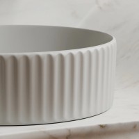 Умывальник чаша накладная круглая (цвет Серый Матовый) Element 360x360x115мм