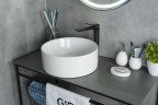 Раковина Gid N9011 51105 накладная белая 40x40x15