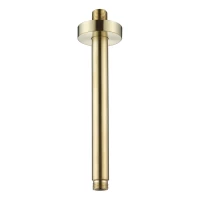 AQM8703BG Держатель верхнего душа, L=200мм, потолочный, золото шлифованное