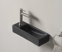 Раковина Gid Bm9271R 62202R подвесная черная матовая 38x14.5x8