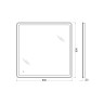 Зеркало BelBagno SPC-MAR-800-800-LED-TCH