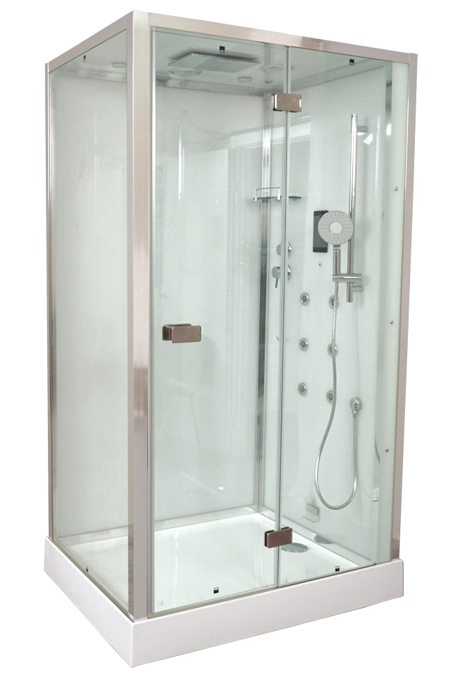 Timo Premium PURO H-511L-T-CH/C душевая кабина (90*120*220), шт, стульчик прозрачный