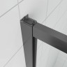 Душевой угол Veconi Ottimo P20SP GR, 1100х800х1900 графит брашинг, стекло тонированное матовое