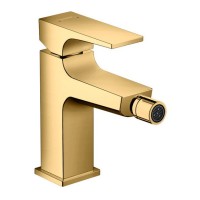 Смеситель для биде Hansgrohe Metropol со сливным клапаном Push-Open 32520990 золото