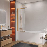 Душевая шторка на ванну CEZARES SLIDER-VF-11-90/150-C-BORO