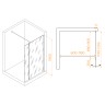 Душевая перегородка RGW WA-050Gb (WA-002Gb + Z-070Gb) (351005093-16)