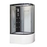 Душевая кабина Niagara Ultra NG-1910-01L (120х80х220) высокий поддон(48см),черный,стекло тонированное,4 места