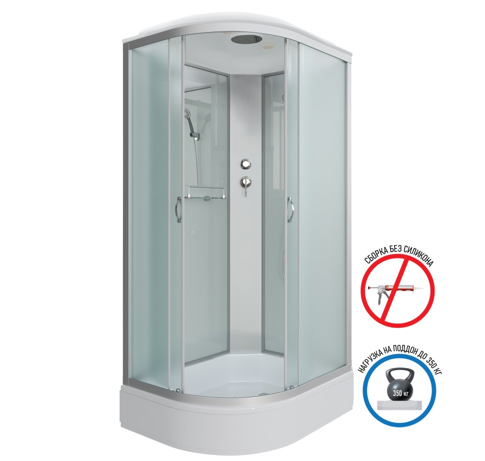 Душевая кабина Niagara Classic NG-33194-14R (110х90х215) средний поддон(26см),стекло матовое,4 места