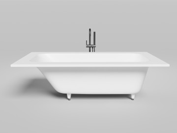 Ванна встраиваемая ORLANDA KIT PLUS 190x100 S-Sense Глянцевое