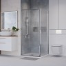 Душевое ограждение Niagara Nova NG-65-11CH-CH80-34 (110х80х195) прямоугольник,хром,дверь раздвижная,стекло шиншилла,2 места