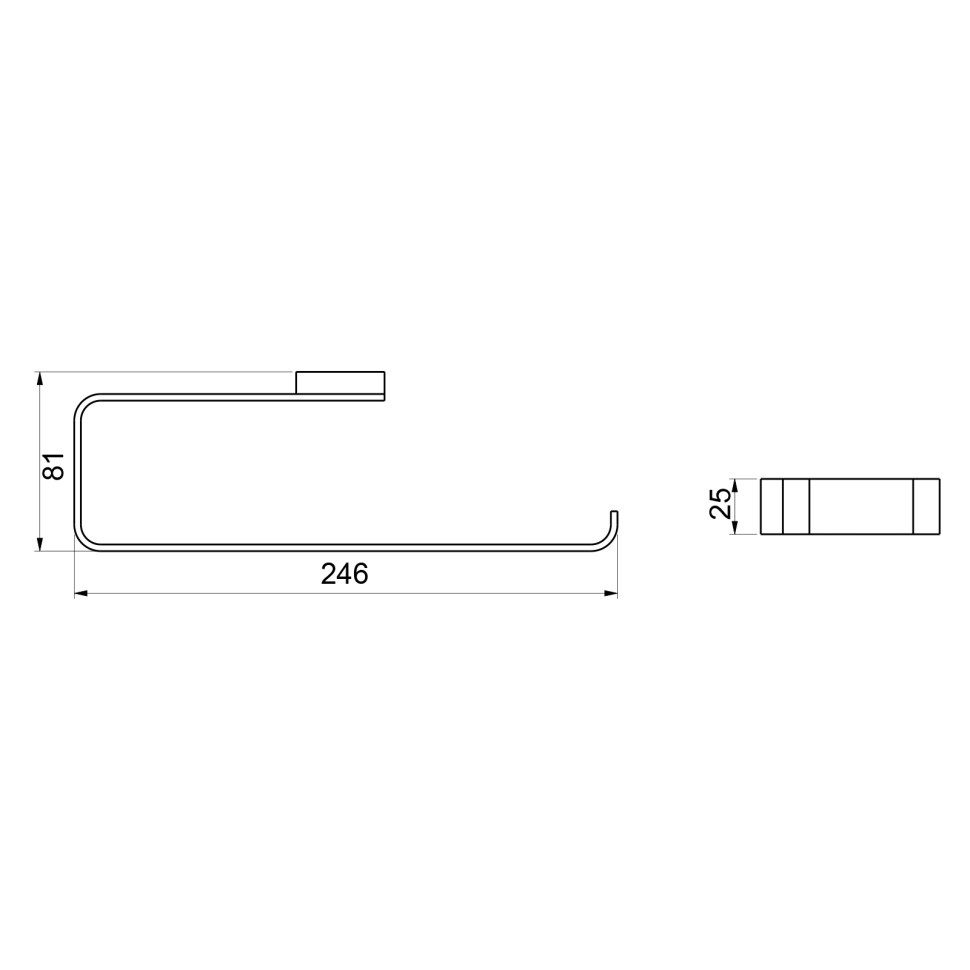 Полотенцедержатель Timo Selene 14057/03 черный
