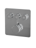 Душевая система скрытого монтажа для ванны и душа MILLEAU Tissage TERMO 3SBIT/802-CR на 3 потока (комплект с монтажным блоком), хром