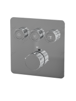 Душевая система скрытого монтажа для ванны и душа MILLEAU Tissage TERMO 3SBIT/802-CR на 3 потока (комплект с монтажным блоком), хром