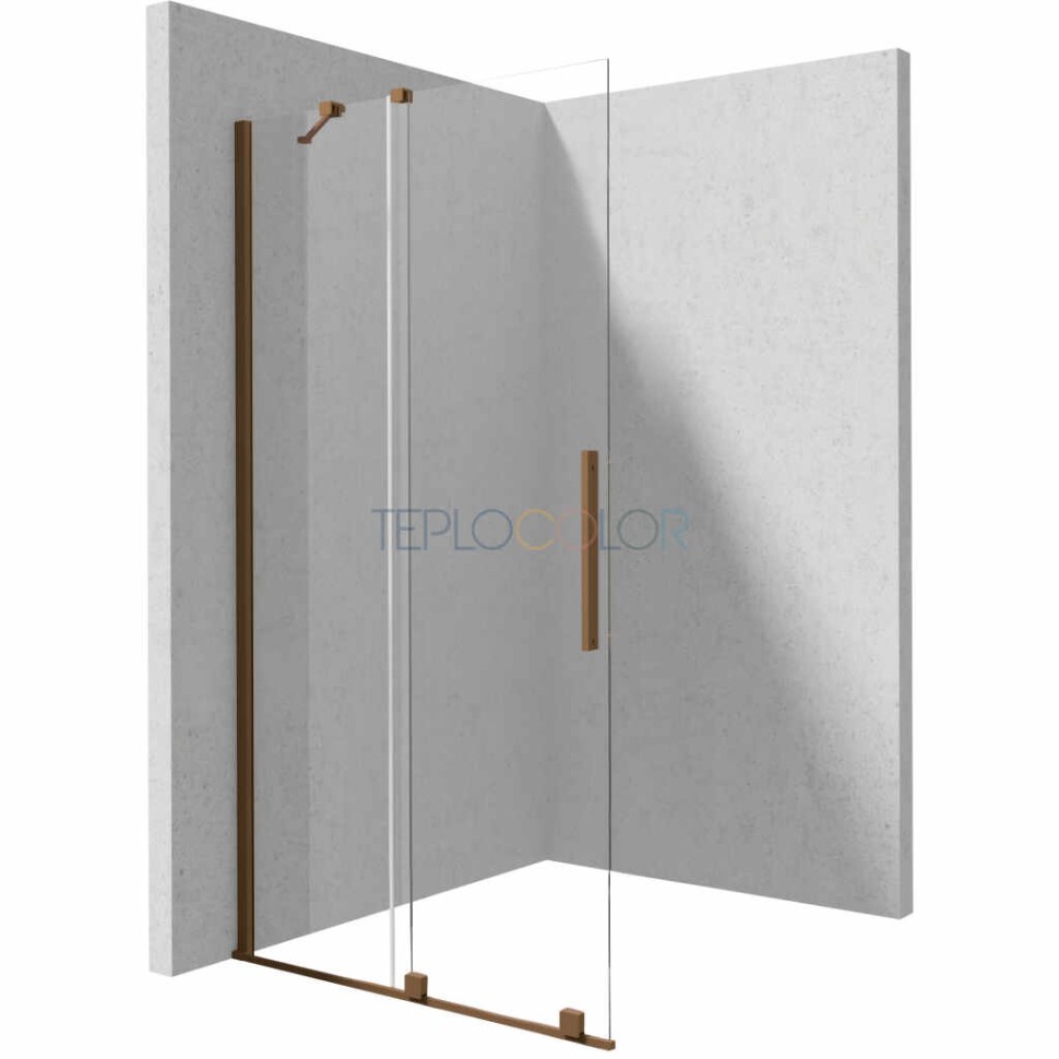 Стенка для душа, walk-in, 90 см - раздвижные