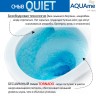AQM2002L Унитаз подвесной с сиденьем SoftClose, смыв QUIET, скрытый крепеж. 520x365x360
