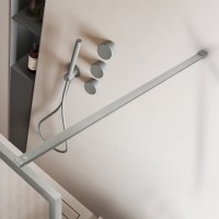 Душевая перегородка Волк-Ин (Walk-In) VSW-1HP900FLBN, 900*2000, брашированный никель, стекло рифленое