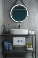 Раковина Gid N9025 51111 накладная белая 56x35x14