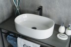Раковина Gid N9025 51111 накладная белая 56x35x14