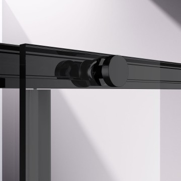 Душевой уголок Слим-Н (Slim-N) VSS-4SN9010CLB, 1000*900, черный, стекло прозрачное