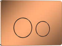 Кнопка смыва IBERICA BLANCA INOX-О нержавеющая сталь, розовое золото глянцевое (IB.B081.007.001)