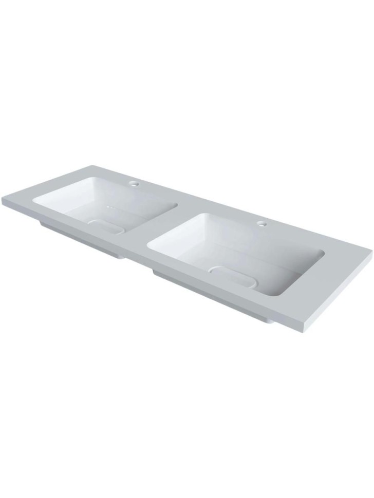 Раковина для ванной Uperwood Modul 122х45х12 см, белая глянцевая