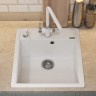Кухонная мойка кварцевая Uperwood Quartz Premium UPD-07-01, прямоугольная, белая