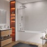 Душевая шторка на ванну CEZARES SLIDER-VF-11-90/150-C-Cr