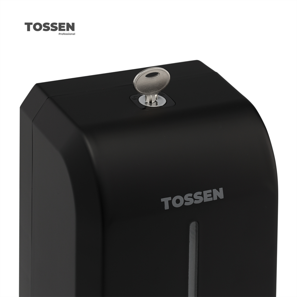 TOSSEN MN-7226 PB - механический дозатор жидкого мыла (коллекция «Матовый чёрный»)